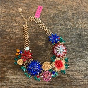 Betsy Johnson NWT floral necklace:  reserved for Donna